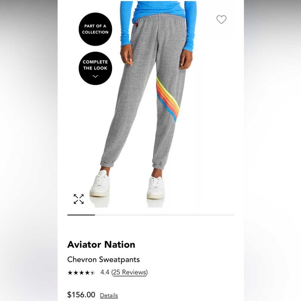 Aviator Nation Chevron Sweatpants Size Small